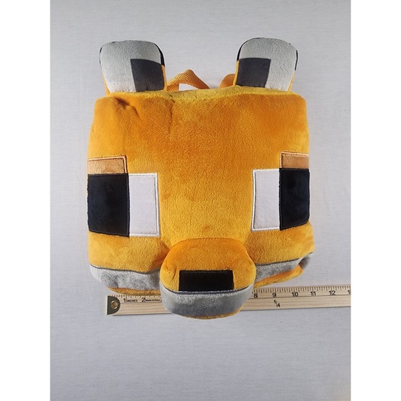 Minecraft Fox Orange Plush Mini Backpack NWT Mojang Official Zipper Child Merch - Picture 5 of 5